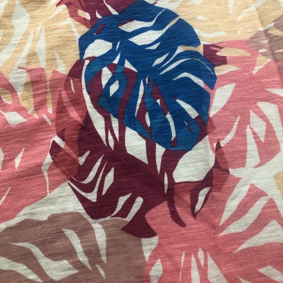 Patagonia Sundress Stretchy Cotton Criss Cross Back Lined Bodice Tropical Leaf - Picture 5 of 9